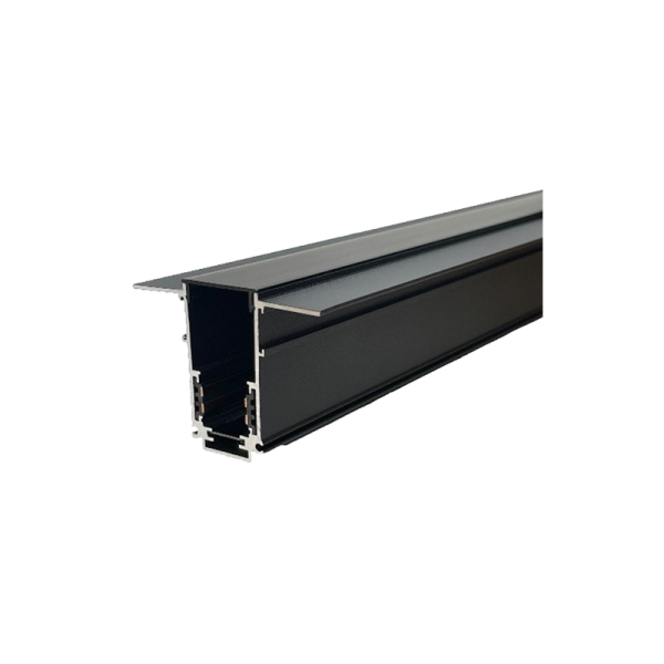GREEN TECH Magnetna šina Green Tech 1000 mm, ugradna, mat crne boje - MT-TR201-1M