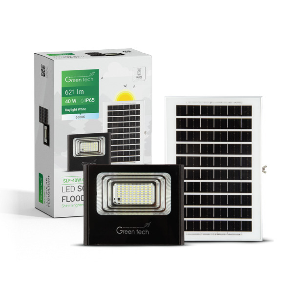 GREEN TECH LED solarni reflektor Green Tech 40W, 6500K, IP65 - SLF-40W-CW