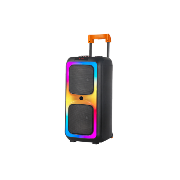 OEM Zvučnik NDR-1097 (FM/USB/TF/bluetooth/TWS/EQ) 2 x 8" karaoke s wireless mikrof.