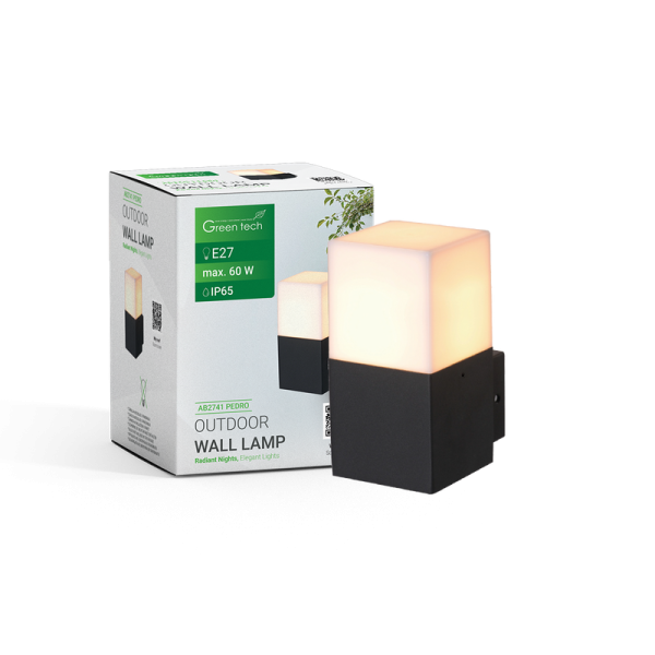 GREEN TECH Zidna svjetiljka Green Tech PEDRO, E27, IP65 - AB2741