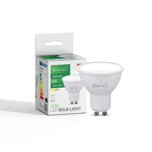 GREEN TECH LED žarulja Green Tech 7W, 4000K, GU10, IP20, Sanan chip - LB-1008