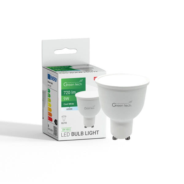 GREEN TECH LED žarulja Green Tech 9W, 6000K, GU10, IP20, Sanan chip - LB-1012