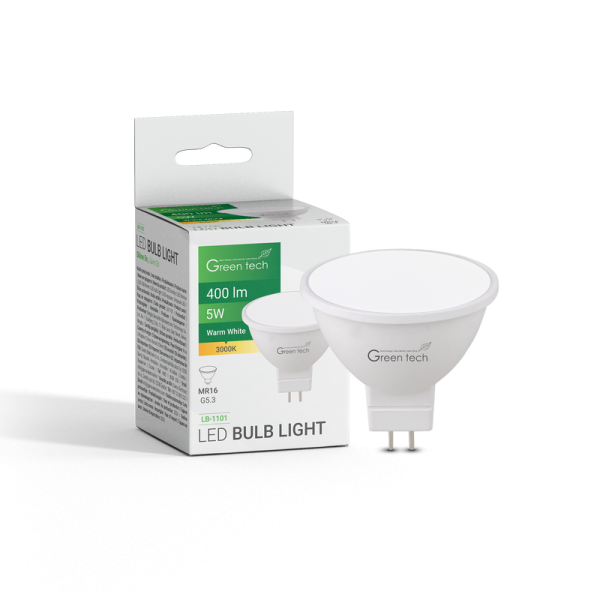 GREEN TECH LED žarulja Green Tech 5W, 3000K, MR16, 220-240V, IP20, Sanan chip - LB-1101