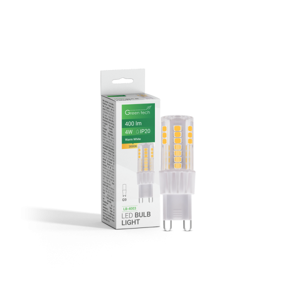 GREEN TECH LED žarulja Green Tech 4W, 3000K, G9, IP20, San`an chip - LB-4003