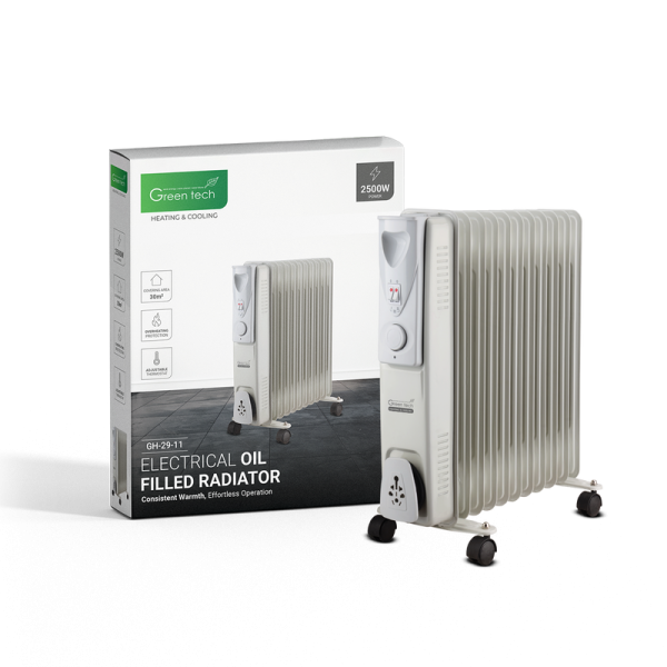 GREEN TECH Uljni radijator Green Tech 2500W, električni - GH-29-11