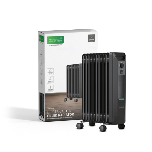 GREEN TECH Uljni radijator Green Tech 2000W, električni - GH-80-9