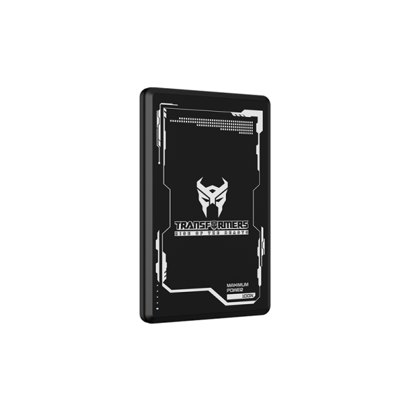 TRANSFORMERS Power bank 5000 mAh i wireless punjač 10W Transformers TF-D01, crni - TF-D01-BK