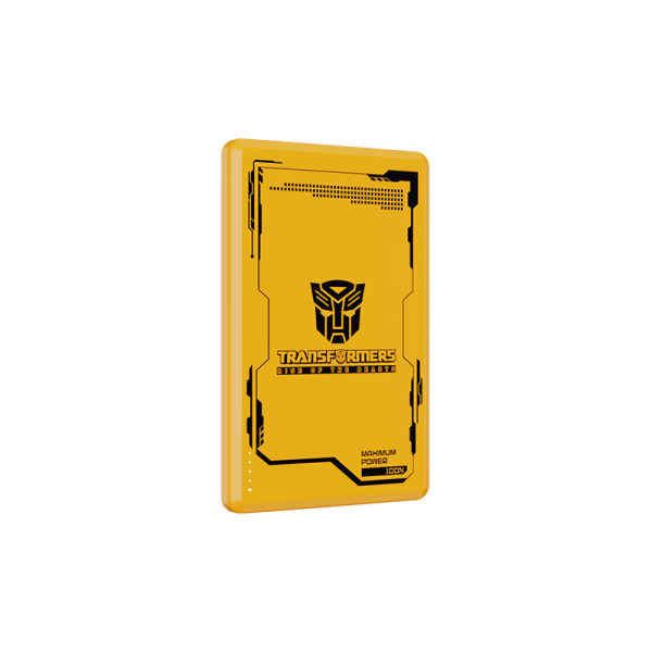 TRANSFORMERS Power bank 5000 mAh i wireless punjač 10W Transformers TF-D01, žuti - TF-D01-YL