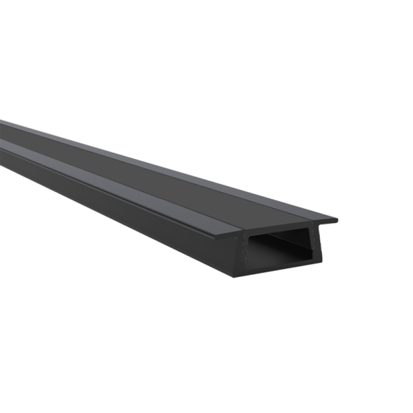 GREEN TECH Aluminijski profil Green Tech 21,5 x 6,8 x 2000 mm, ugradni, crna boja - AP-11MM03-BK.