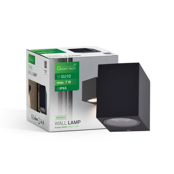GREEN TECH Vanjska zidna svjetiljka Green Tech, GU10, IP65 - ARVADA