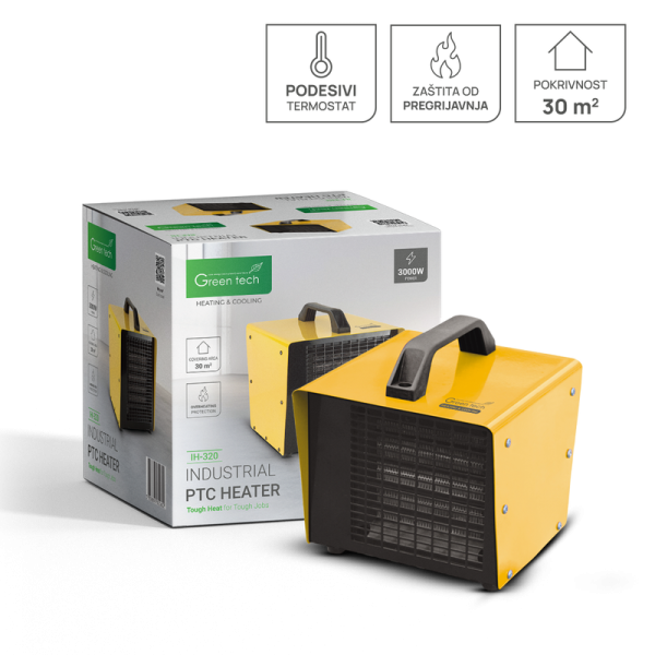 GREEN TECH PTC grijalica Green Tech 3000W, industrijska, električna - IH-320