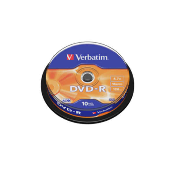 Verbatim DVD-R Verbatim 4.7GB 16x, 10/1, spindle - 43523