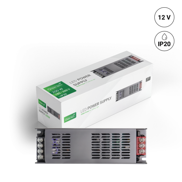 GREEN TECH LED napajanje Green Tech 200W, 12V, IP20 - PS-IP20-12V-200W