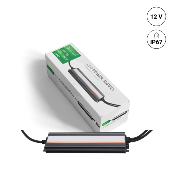 GREEN TECH LED napajanje Green Tech 300W, 12V, IP67 - PS-IP67-12V-300W