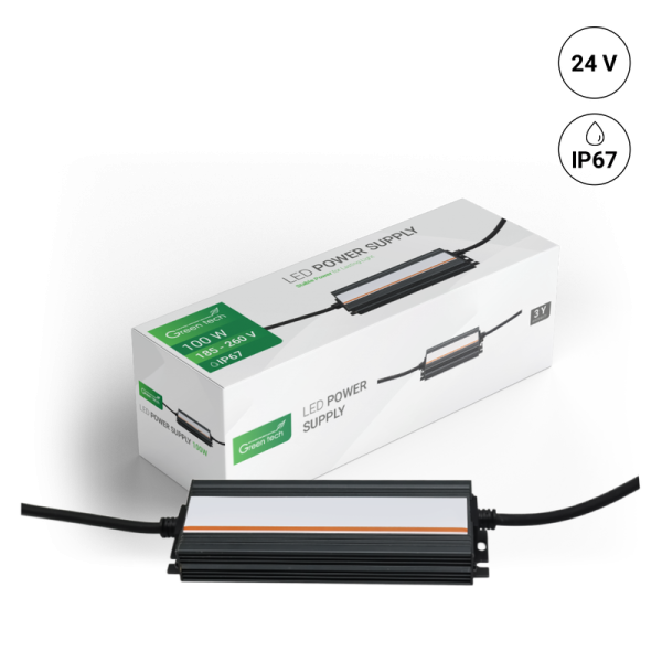 GREEN TECH LED napajanje Green Tech 100W, 24V, IP67 - PS-IP67-24V-100W