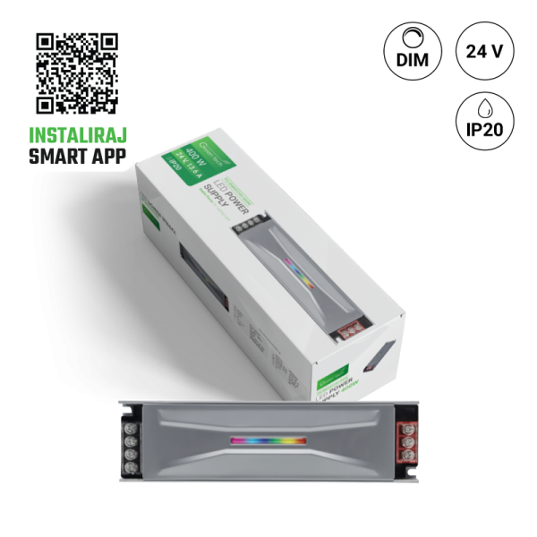 GREEN TECH LED napajanje+ Kontroler  Green Tech SMART 400W, 24V, IP20 - PS-SMART24V-400W