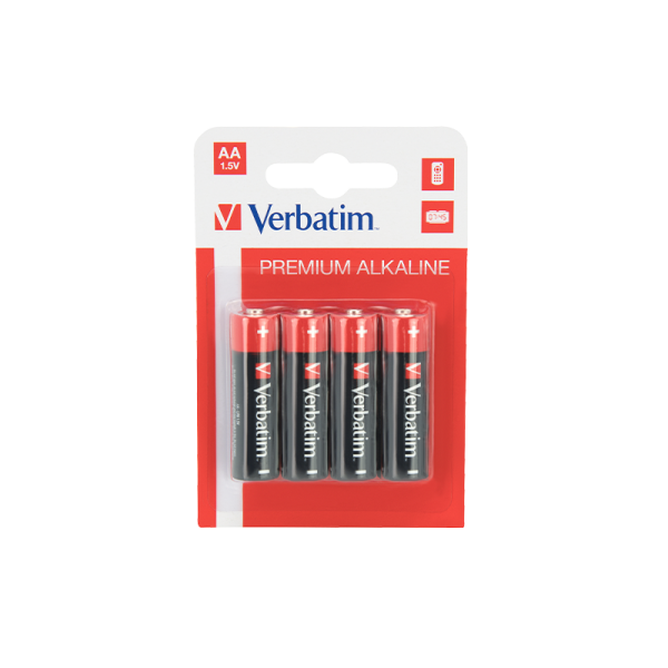 Verbatim Alkalne baterije AA Verbatim, 4/1, 1.5V - 49921