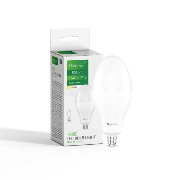 GREEN TECH LED žarulja Green Tech 15W, 4000K, E27, B65, Flux: 1500 lm, IP40, Epistar chip - BLX-6153