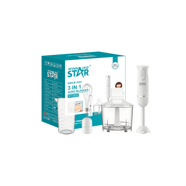 Winning Star Štapni mikser Winning Star ST-5552-WH, 600W, bijeli, s 4 funkcije