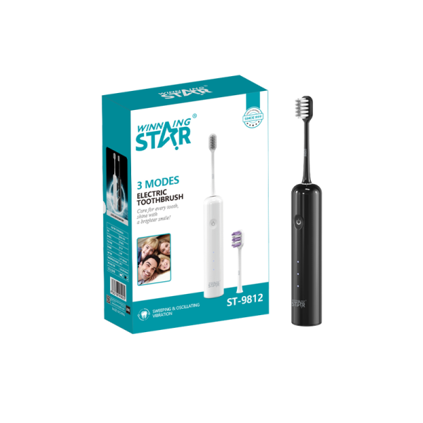Winning Star Električna četkica za zube Winning Star ST-9812-BK, 700mAh, 2.6W, crna
