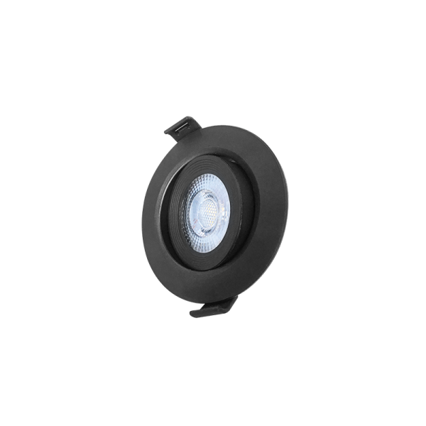GREEN TECH LED downlight Green Tech 3W, 3000K, crna boja - DWM-3W-WW-BK