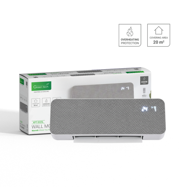 GREEN TECH Zidna PTC grijalica Green Tech 2000W, s timerom, električna - KPT-3025L