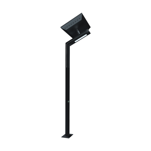 GREEN TECH LED SOLAR ulična svjetiljka Green Tech sa stupom 30W, 3000K + 3000K, 3.3m - GT-UL129S-30W