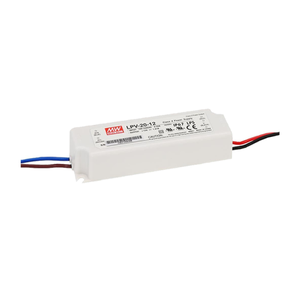 MEAN WELL LED napajanje Mean Well 20W, 24V, IP67 - LPV-20-24