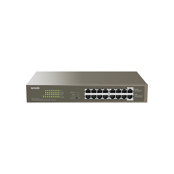 TENDA Tenda 1000M&PoE 16-Port Gigabit Ethernet Switch s 16-Port PoE TEG1116P-16-150W